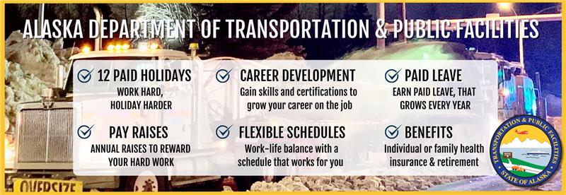 The Department of Transportation and Public Facilities Division of Facilities Services, is looking for a